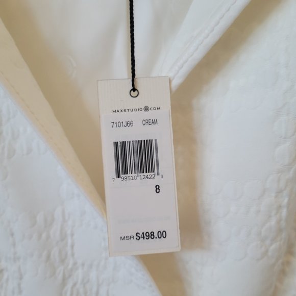 Leon Max Limited Edition NWT Textured Cream Jacket - Picture 5 of 16